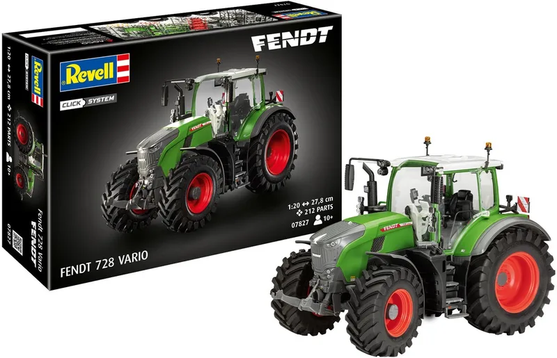 Modelbouwpakket Landbouwvoertuigen - 07827 Easy Click System - Fendt 728 Vario - Tractor - Landbouwvoertuig Plastic - 1:20 - Modelbouw van Revell in Meerkleurig – productfoto