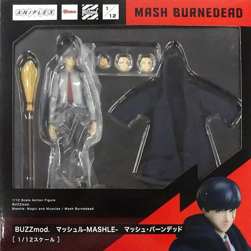 Mashle BUZZmod Action Figure 1/12 Mash Burnedead 14 cm van Aniplex – productfoto