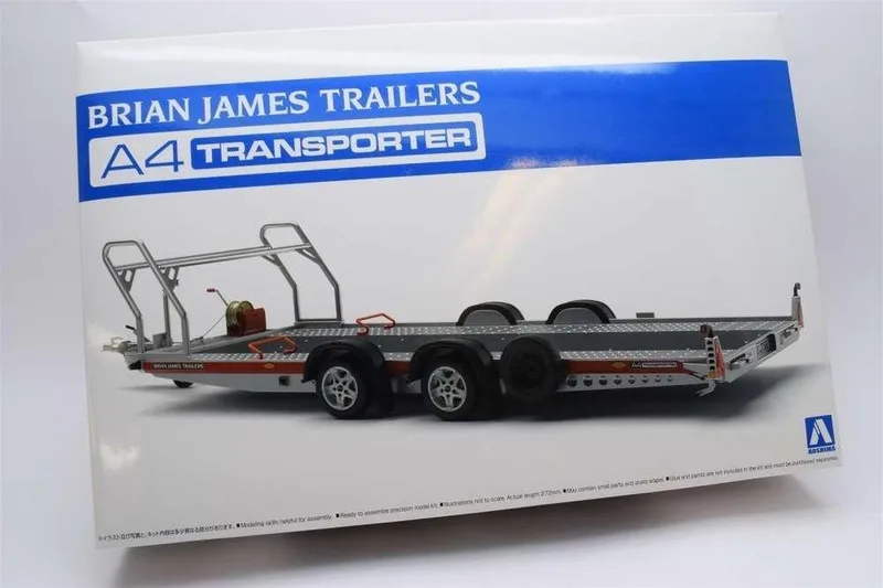 Modelbouwpakket Militaire voertuigen - 05260 Brian James Trailers A4 Transporter Plastic - 1:24 - Modelbouw från Aoshima i Flerfärgad – produktbild