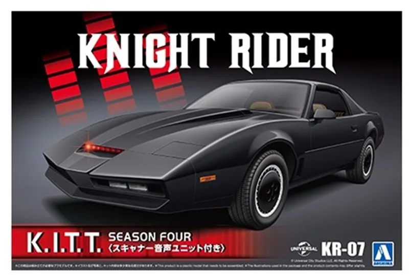 Modelbouwpakket Militaire voertuigen - 06560 Knight Rider K.I.T.T. Seizoen Eén – Inclusief Scanner Stemmodule – Auto Plastic - 1:24 - Modelbouw från Aoshima i Flerfärgad – produktbild