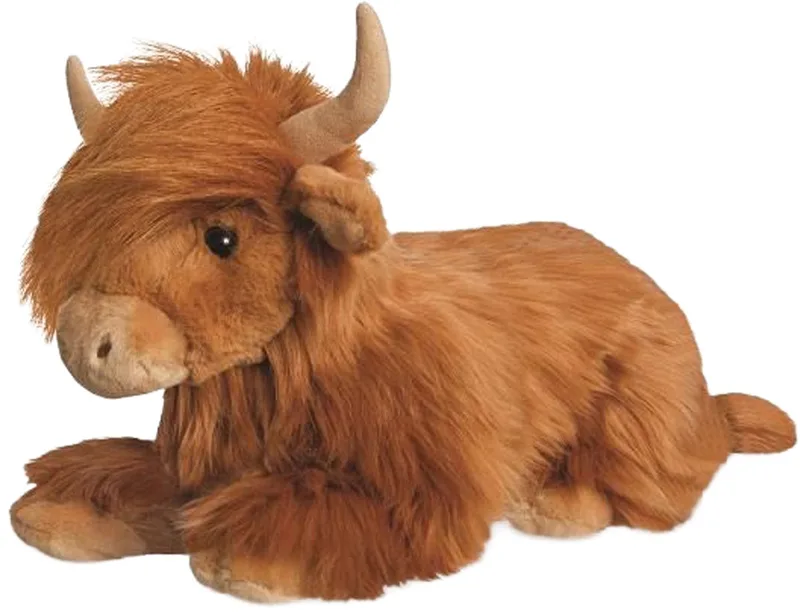 Borealis Schotse Hooglander Knuffel - 41 cm de Aurora en Marron – photo produit