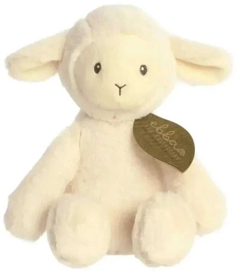 Ebba Eco - Knuffel Laurin Lam - 32 cm by Aurora in Cream – product photo