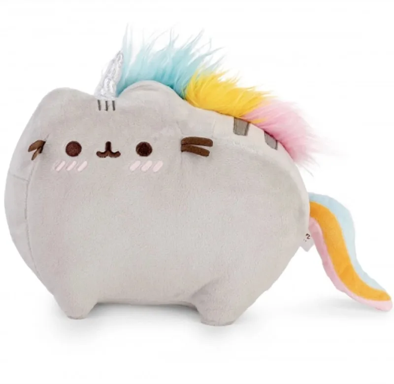 Eenhoorn Pluche Knuffel Grijze Kat 25 cm by Aurora in Pusheen Unicorn – product photo