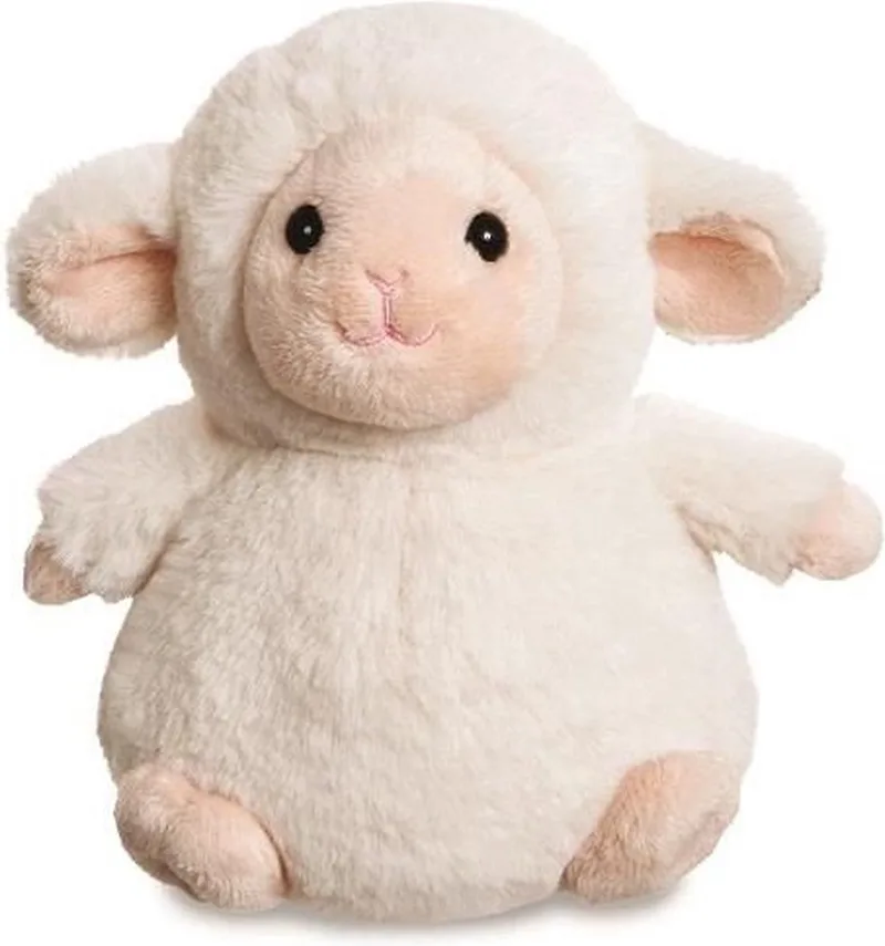 Knuffel - Cuddle Pals - Lammetje - 18 cm by Aurora in Cream – product photo