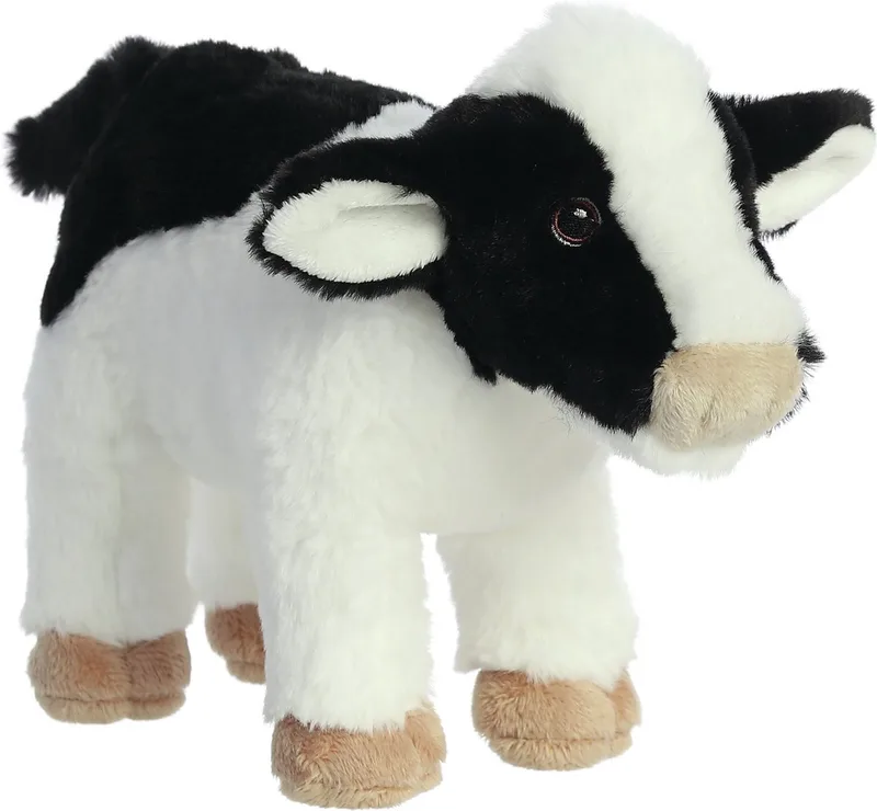 Knuffeldier koe - pluche knuffel - zwart/wit - 26 cm - knuffeldieren - boerderij dieren by Aurora in Multicolour – product photo