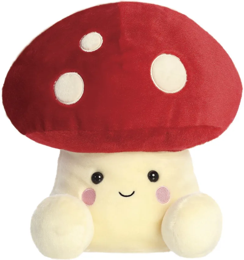 Palm Pals Paddenstoel Knuffel – 33 cm de Aurora en Rouge – photo produit
