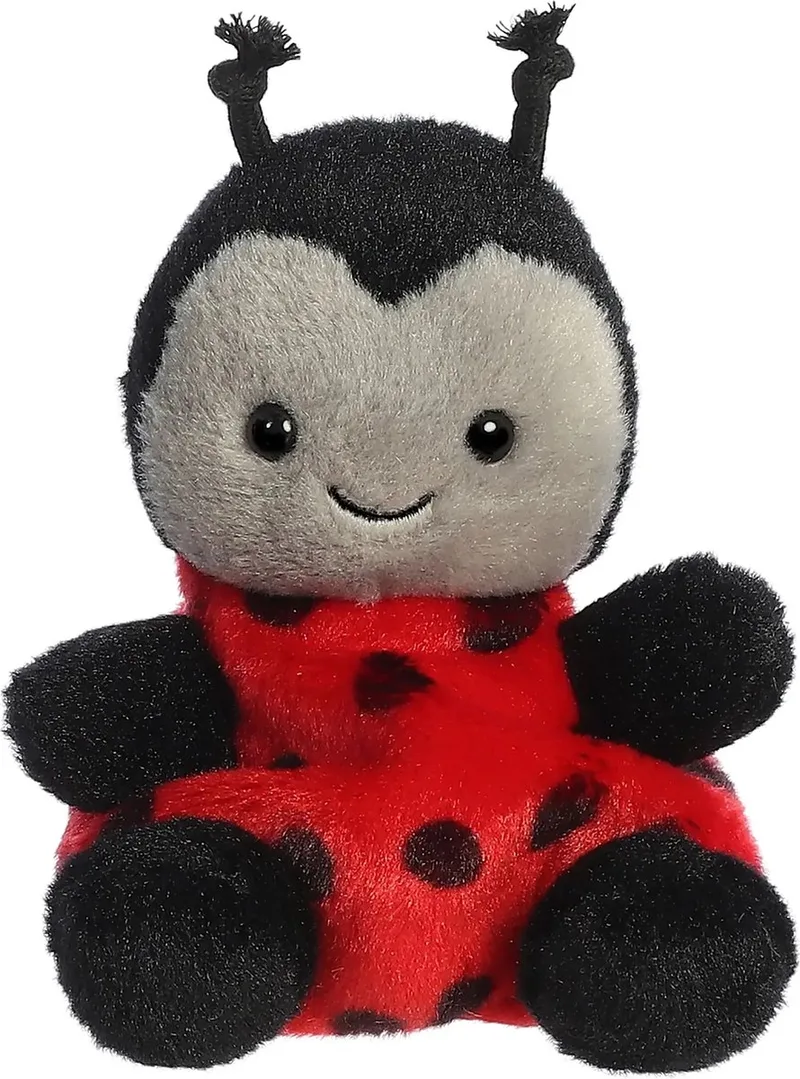 Palm Pals - Pluchen Biedronka - 13 cm - Rood en Zwart de Aurora en Noir, Rouge – photo produit