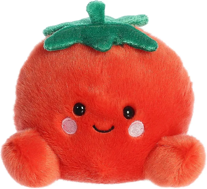 Palm Pals Slak Knuffel – 13 cm de Aurora en Vert, Rouge – photo produit