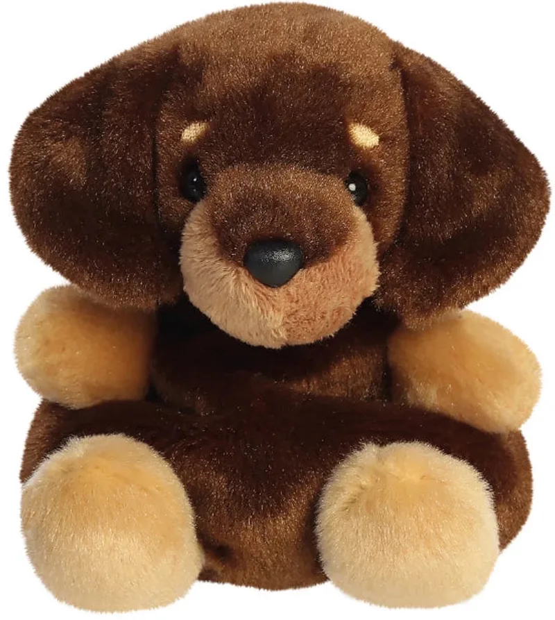 Palm Pals Teckel - Knuffels de Aurora en Marron – photo produit