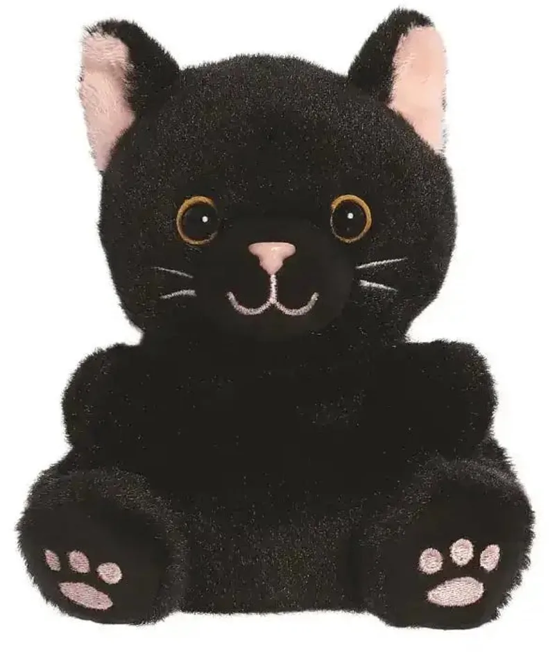 Palm Pals Zwarte Kat - Knuffels by Aurora in Black – product photo