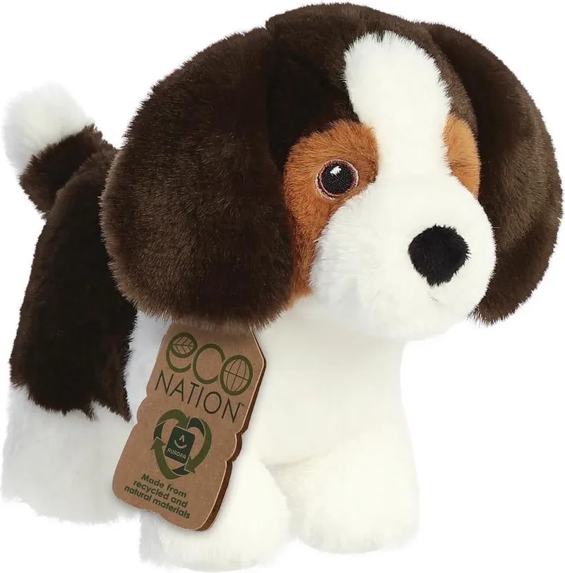 pluche beagle hond - dieren knuffels - 21 cm - huisdieren honden knuffel - knuffelhond by Aurora in Multicolour – product photo