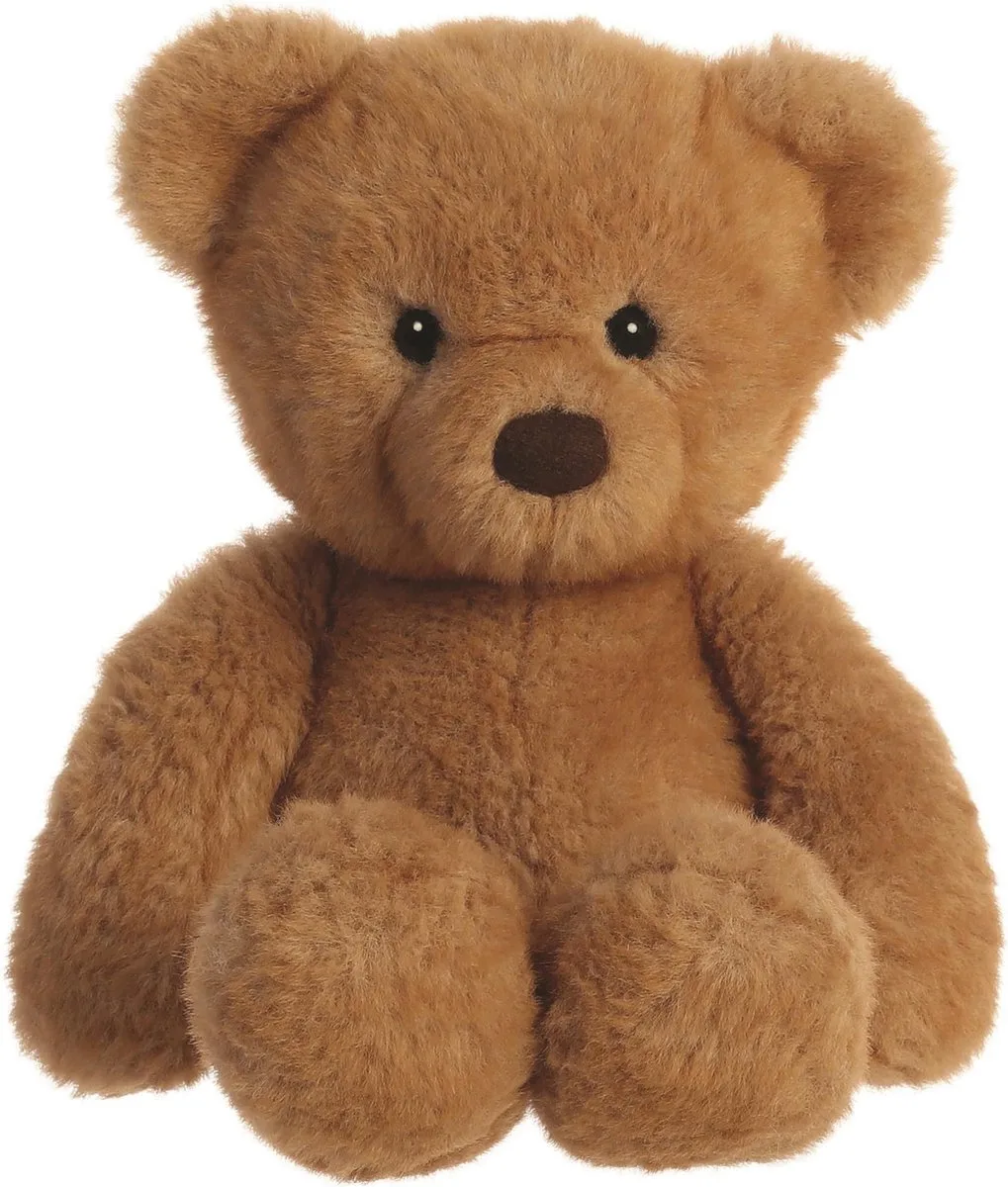 Pluche dieren knuffels bruine teddybeer van 33 cm - Knuffeldieren beren speelgoed de Aurora en Marron – photo produit