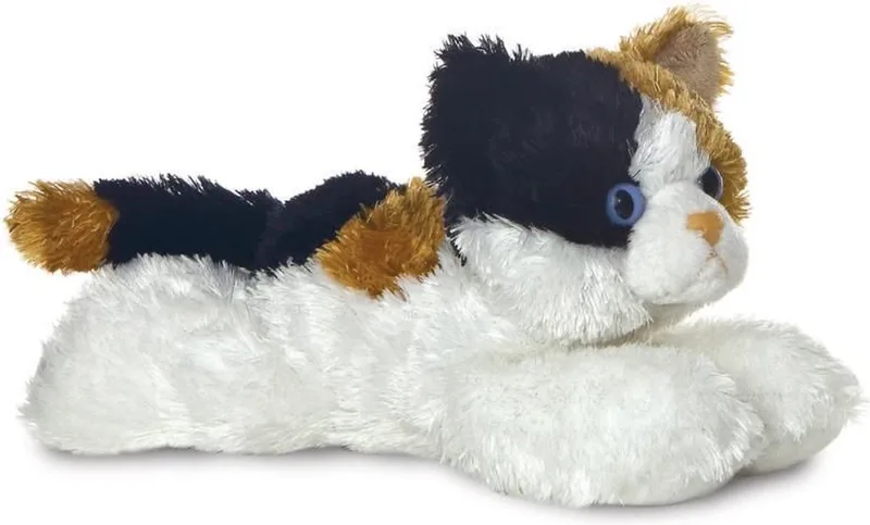 Pluche kat/poes - wit - 20 cm - Knuffeldieren katten - speelgoed by Aurora in Multicolour – product photo
