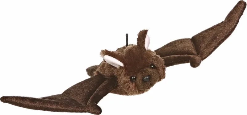 pluche knuffeldier Vleermuis - 20 cm - knuffels - vleermuizen by Aurora in Brown – product photo