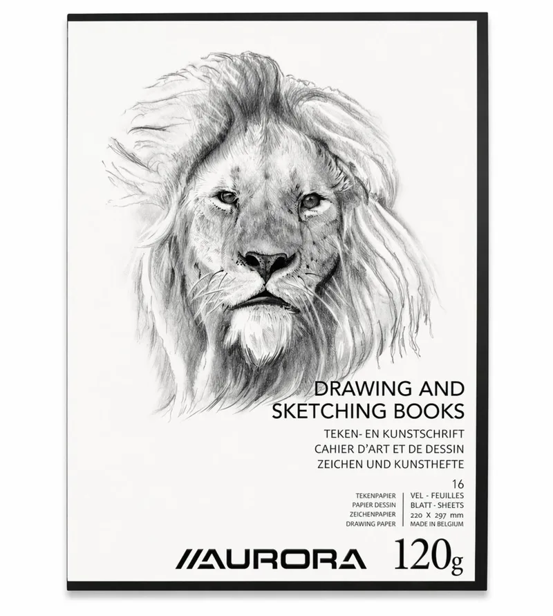 Tekenschrift - Tekenpapier - Schetsboek - A4 - 120gr - 32 Bladzijden von Aurora in Weiß – Produktfoto