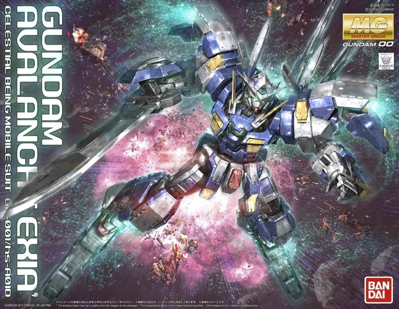 Bandai Gundam 00: Master Grade - Gundam Avalanche Exia 1:100 Scale Model Kit Model Kits van Bandai Namco Entertainment in Zwart – productfoto