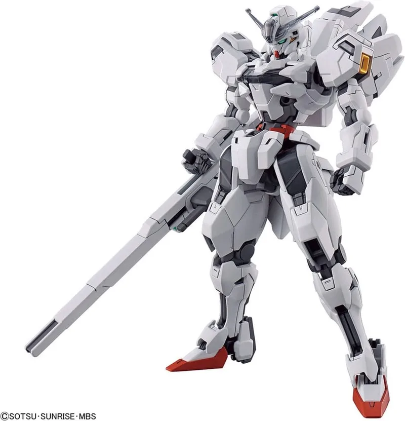Bandai Gundam: The Witch from Mercury High Grade Plastic Model Kit 1/144 Gundam Calibarn Model Kits by Bandai Namco Entertainment in White – product photo