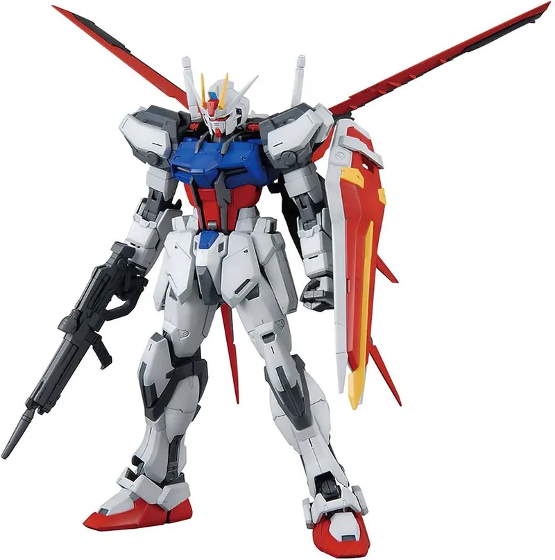 Gundam GAT-X105 Omni Enforcer Master Grade Modelkit | Mecha Samurai | Ninja katana zwaard actionfigure | Gunpla Robot technic modelbouw | Transformers STEM speelgoed bouwpakket | Expert technisch bouwpakket voor volwassenen van Bandai Namco Entertainment in Meerkleurig – productfoto