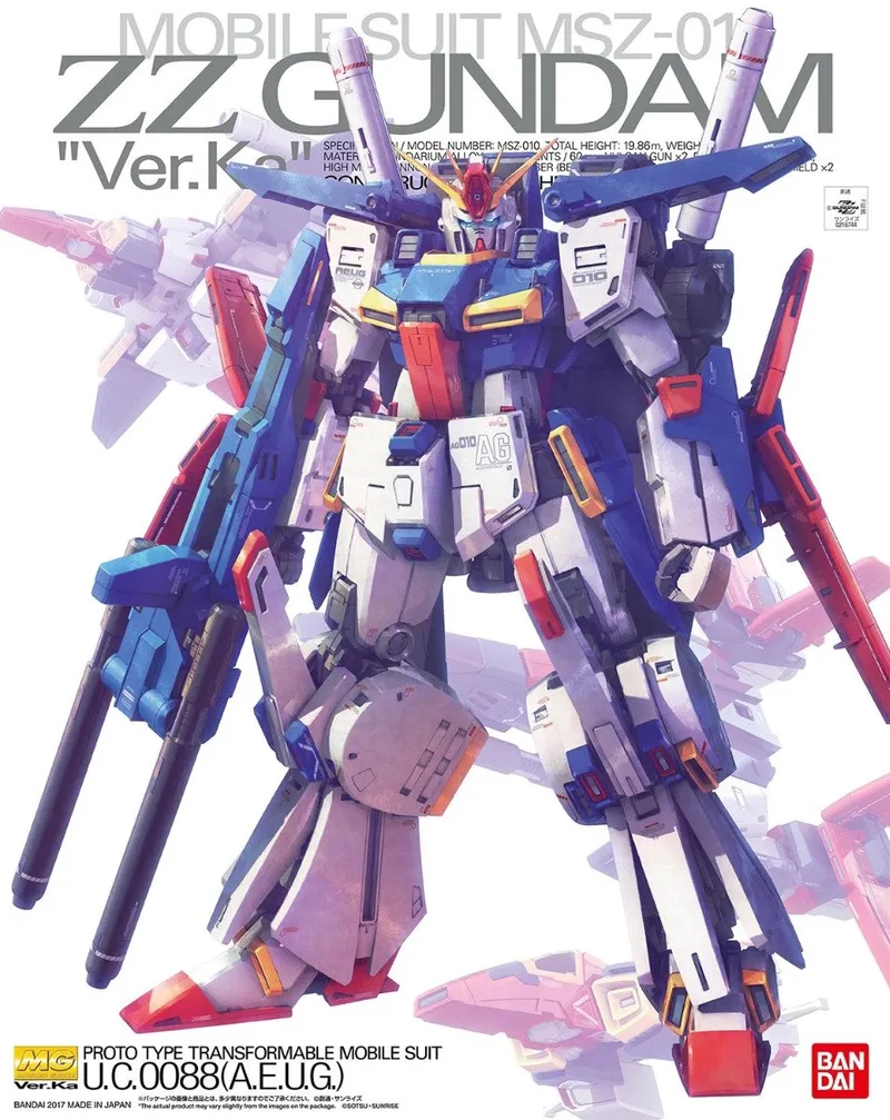 GUNDAM - MG 1/100 ZZ Gundam Ver. Ka (Campaign) - Model Kit van Bandai Namco Entertainment in Meerkleurig – productfoto