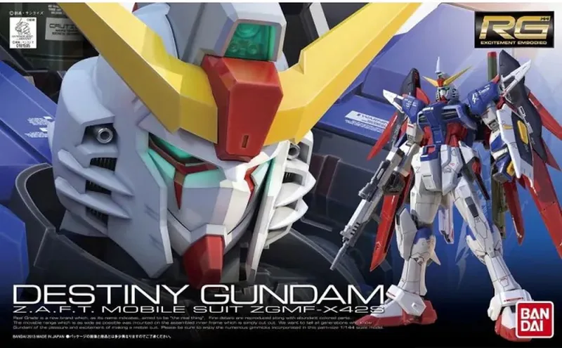 GUNDAM - RG 1/144 - Destiny Gundam - 13cm van Bandai Namco Entertainment in Meerkleurig – productfoto