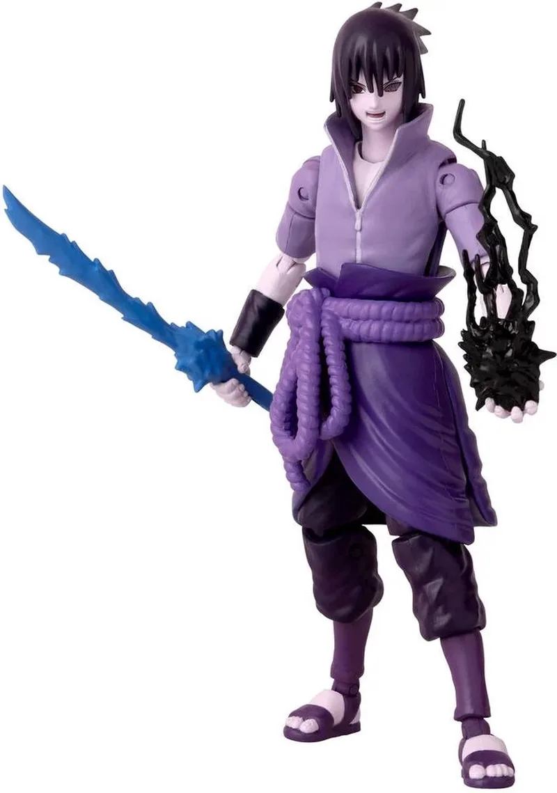 Anime Heroes - Naruto Shippuden - Sasuke Uchiha Anime helden Figuur 17 cm - Mangekyo Sharingan Actiefiguur - Officieel Gelicenseerd - Speelgoed voor Kinderen 4+ - 36962 by Bandai in Sasuke Rinnegan – product photo