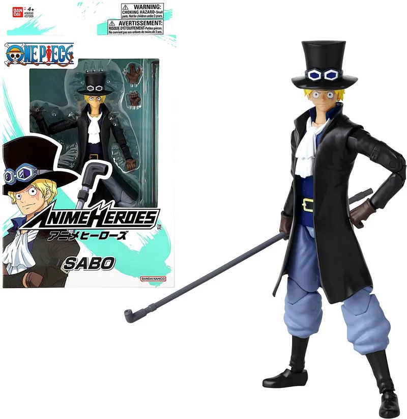 Anime Heroes - One Piece - Anime heroes Figuur 17 cm - Sabo Action Figure - Officieel gelicenseerde Manga One Piece - Sabo Action Figure and Collection - Speelgoed Kinderen 4+ jaar oud - 37009 by Bandai in Sabo – product photo