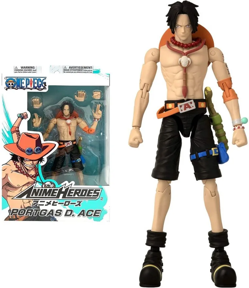 Anime Heroes - One Piece - Figuur 17 cm - Officieel gelicenseerd One Piece - Ace Action Figure - 36934 van Bandai in Portgas D Ace – productfoto
