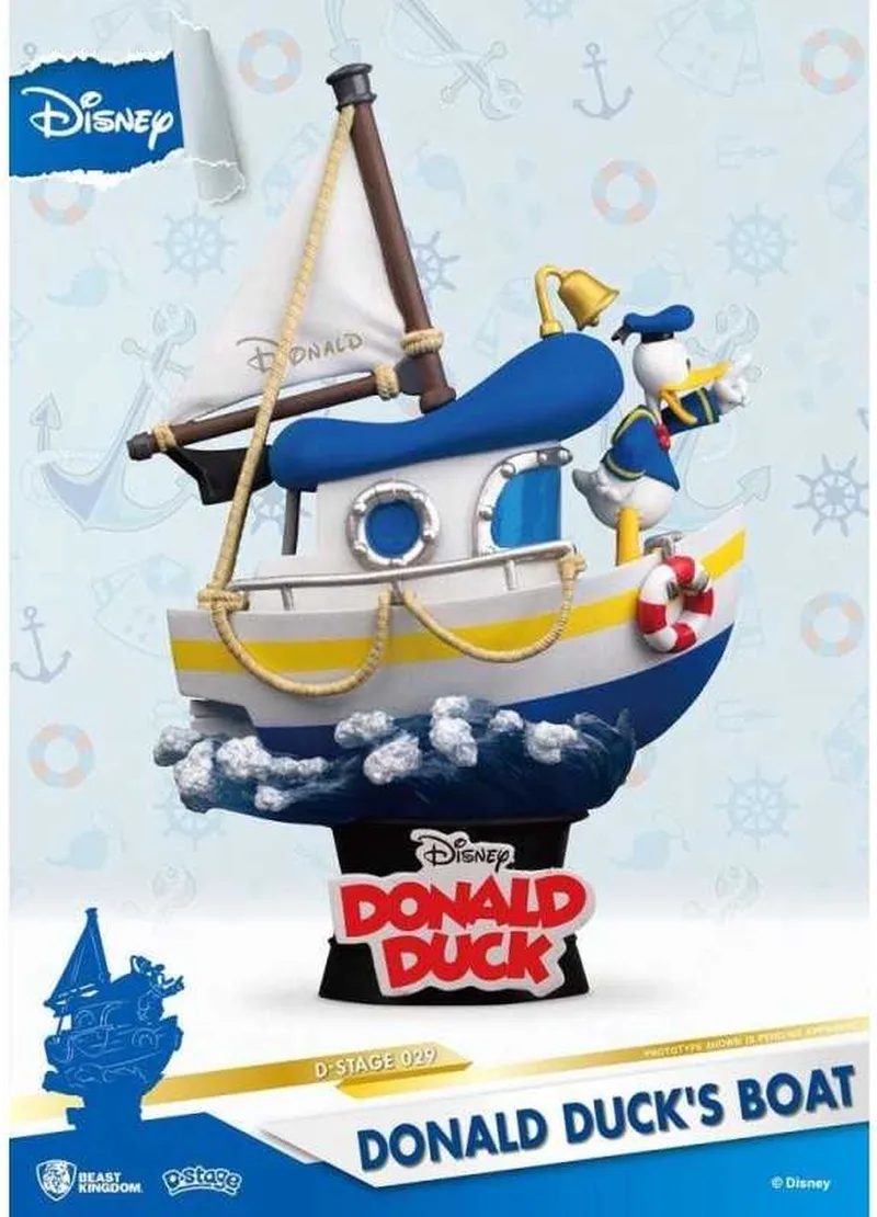 Disney - Diorama-029 - De boot van Donald Duck - 15cm van Beast Kingdom in Meerkleurig – productfoto