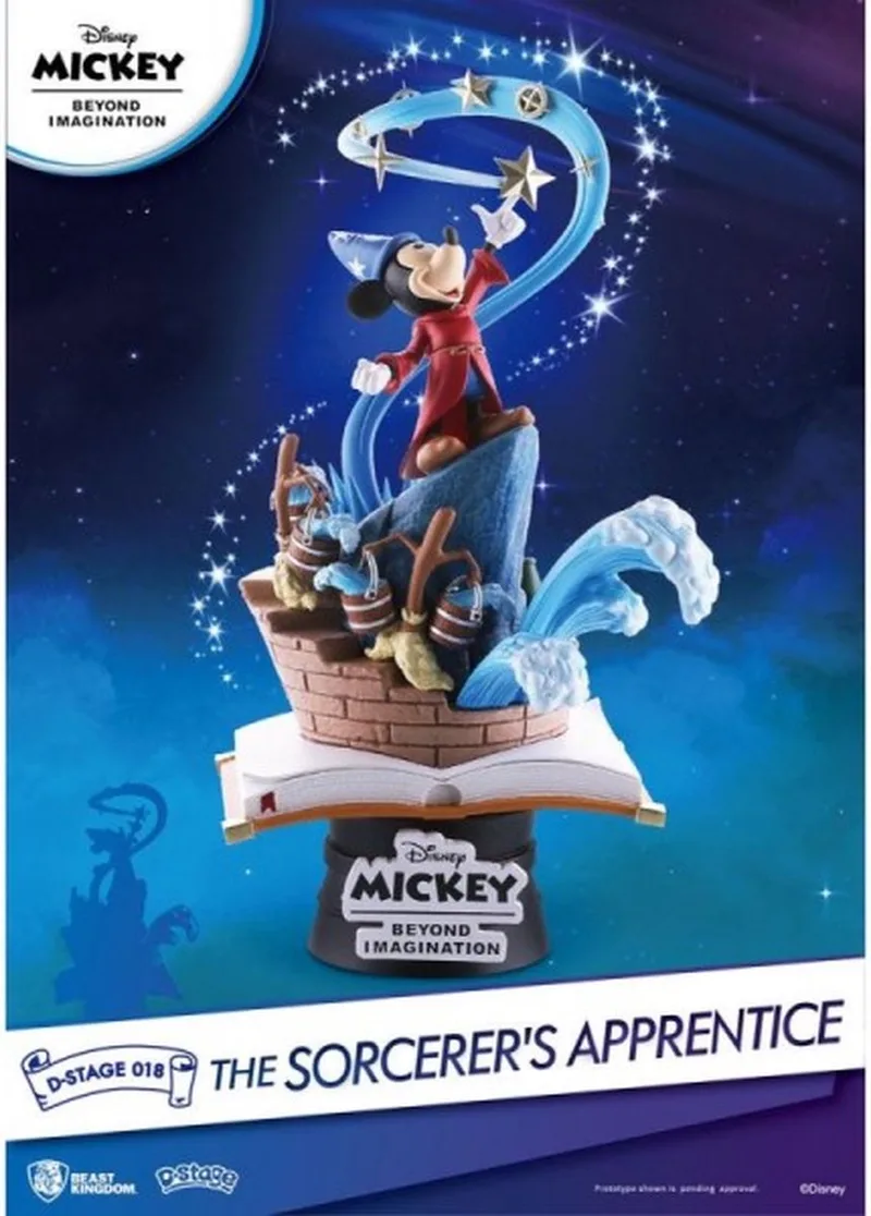 Disney Mickey Beyond Imagination Diorama Stage 018 - The Sorcerer's Apprentice van Beast Kingdom in Meerkleurig – productfoto