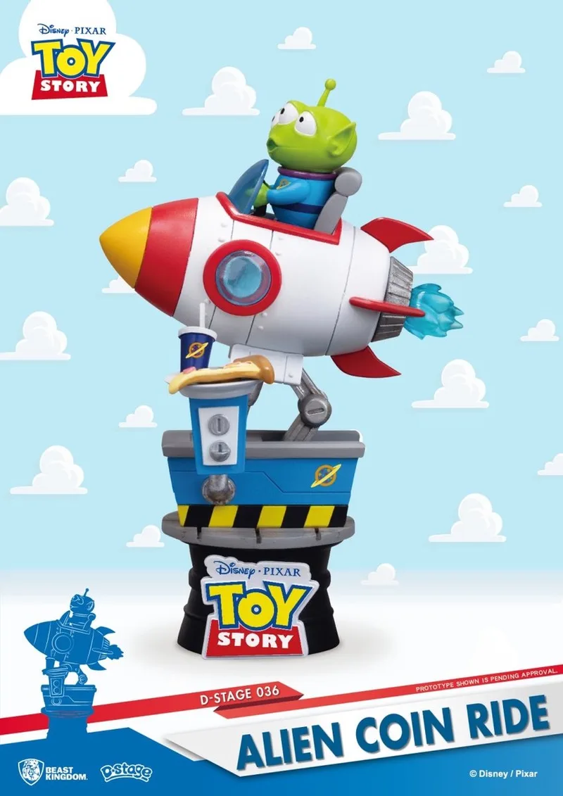 Disney Select: Toy Story - Alien Coin Ride Diorama-Box damage Beeld van Beast Kingdom in Meerkleurig – productfoto