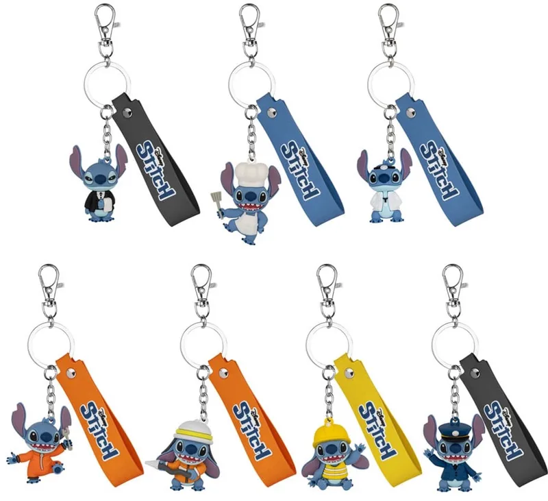 Lilo & Stitch - Job Experience Camp Series Keychains Blind Box Stitch 4 cm (1 pcs) van Beast Kingdom in Meerkleurig – productfoto