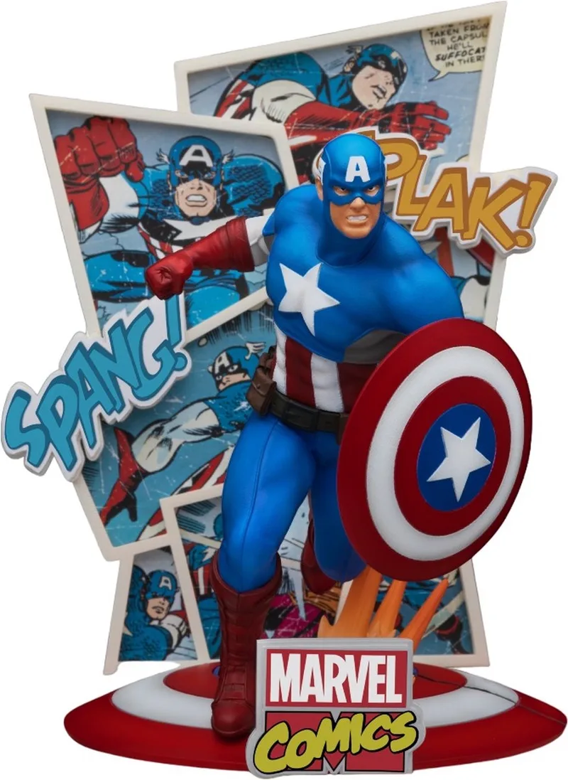 Marvel - Diorama-086 - Marvel Comics - Captain America - 16cm van Beast Kingdom in Meerkleurig – productfoto