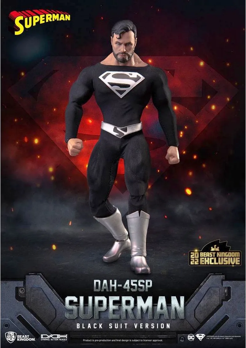 Toys Superman Actiefiguur Superman Black Suit 20 cm Dynamic 8ction Heroes van Beast Kingdom in Multicolours – productfoto