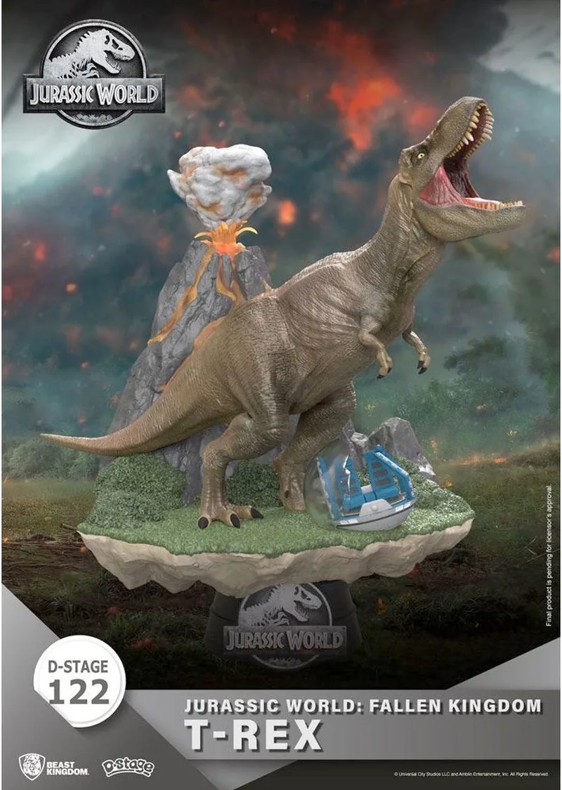 Universal - Diorama-122 - Jurassic World: Fallen Kingdom - T-Rex - 13cm van Beast Kingdom in Meerkleurig – productfoto