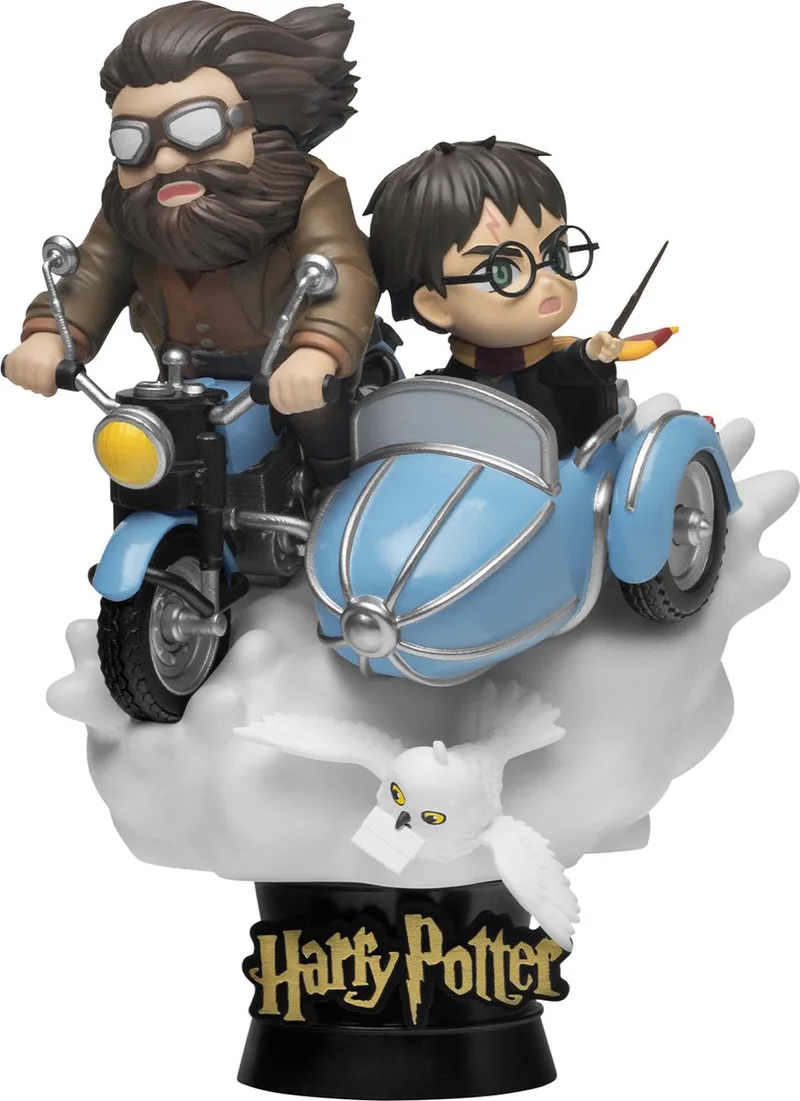 Warner Bros - Harry Potter - Hagrid and Harry op de Motor met Zijspan - Beeld - 15cm van Beast Kingdom in Meerkleurig – productfoto