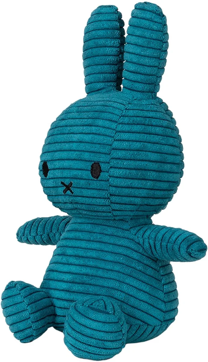 Knuffel - Miffy ECO Corduroy - 23 cm - North Sea van Bon Ton Toys in Blauw 2 – productfoto