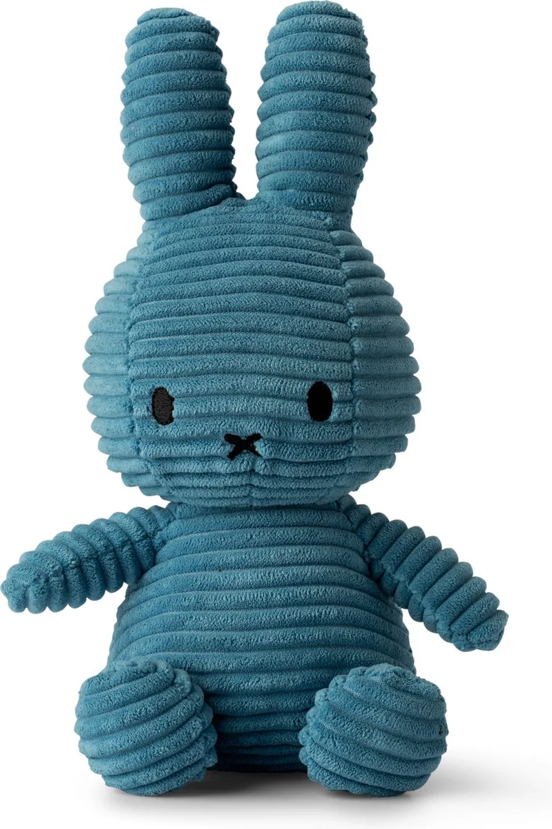 Nijntje - ECO Corduroy Aviator Blue - 23 cm - 9" by Bon Ton Toys in Blue – product photo