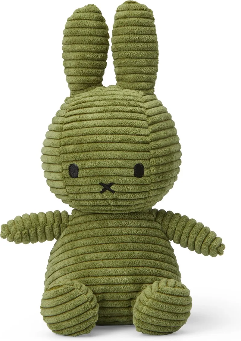 Nijntje - ECO Corduroy Olive Green - 23 cm - 9'' från Bon Ton Toys i Olijf Groen – produktbild