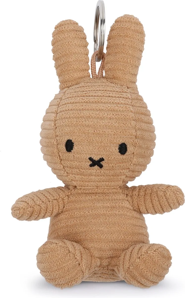 Nijntje - Keychain ECO Corduroy - 10 cm - 4” från Bon Ton Toys i Beige – produktbild
