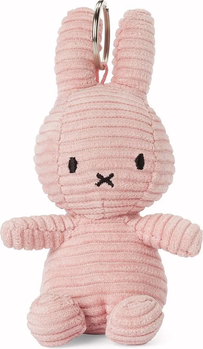 Nijntje - Keychain ECO Corduroy Pink - 10 cm - 4" by Bon Ton Toys in Pink – product photo