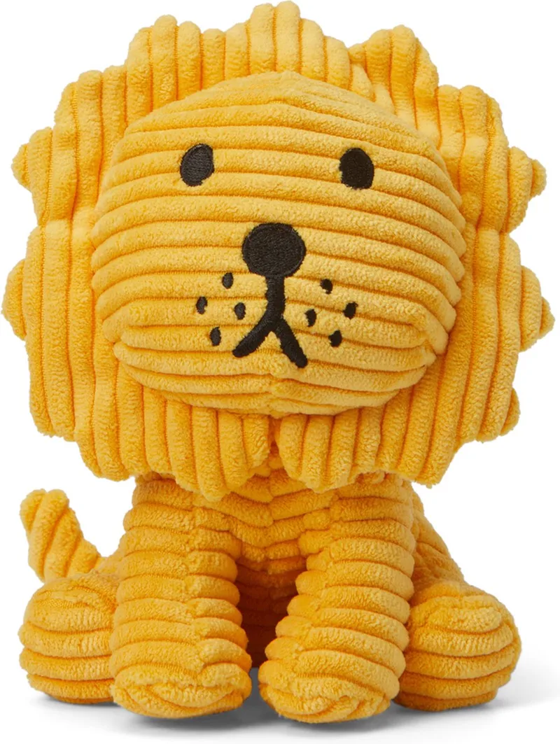 Nijntje - Lion ECO Corduroy Yellow - 17 cm - 7'' från Bon Ton Toys i Gul – produktbild