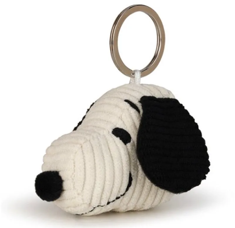 Peanuts - Snoopy keychain Corduroy - 4,5 cm von Bon Ton Toys in Schwarz, Creme – Produktfoto