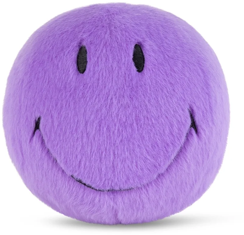 Smiley Fuzzy Bright Purple 13 cm - ECO by Bon Ton Toys in Yellow – product photo
