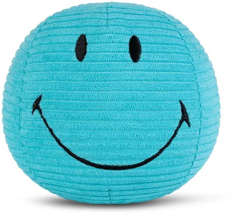 Smiley - Knuffel Corduroy - 13 cm de Bon Ton Toys en Teal – photo produit