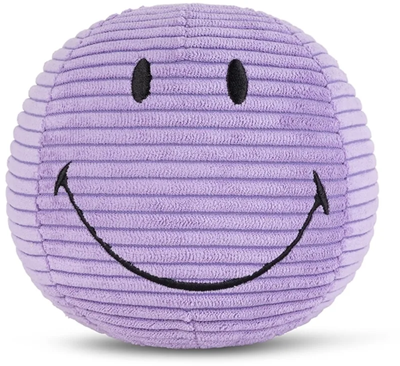 Smiley® - Knuffel Corduroy Paars - 13cm de Bon Ton Toys en Dark Purple – photo produit