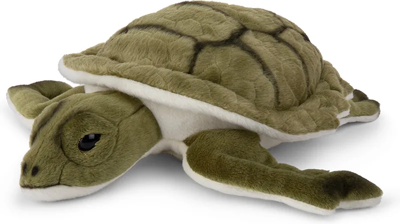 WWF Zeeschildpad Knuffel - 23 cm - 9" van Bon Ton Toys in Groen – productfoto