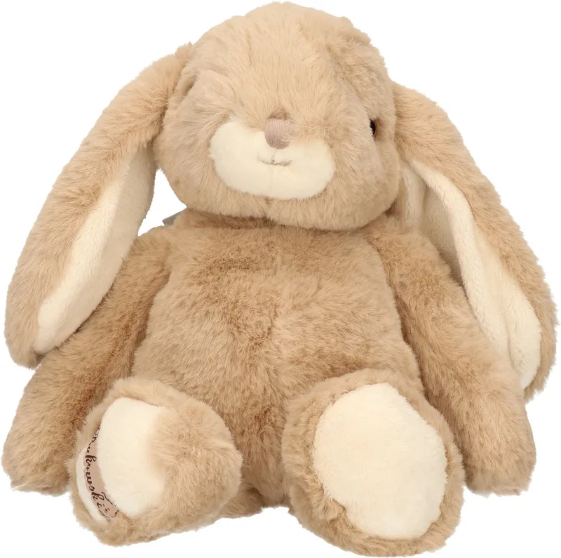 pluche konijn knuffeldier - staand - 25 cm - Luxe kwaliteit knuffels från Bukowski i Lichtbruin – produktbild