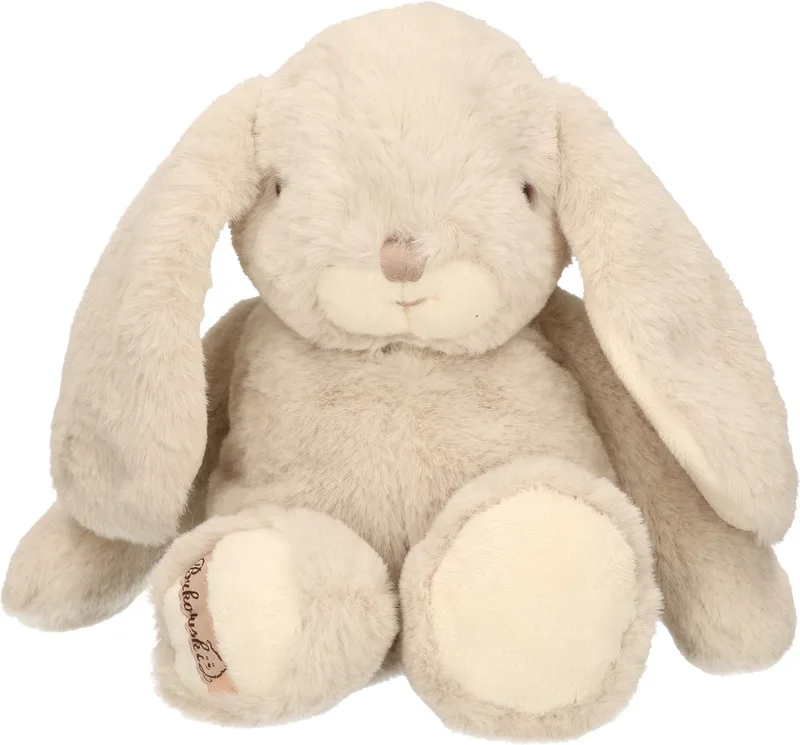 pluche konijn knuffeldier - staand - 25 cm - Luxe kwaliteit knuffels by Bukowski in Light grey – product photo