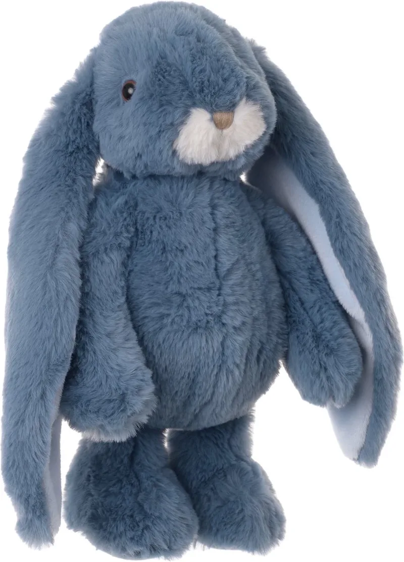 pluche konijn knuffeldier - staand - 30 cm - Luxe kwaliteit knuffels by Bukowski in Blue – product photo