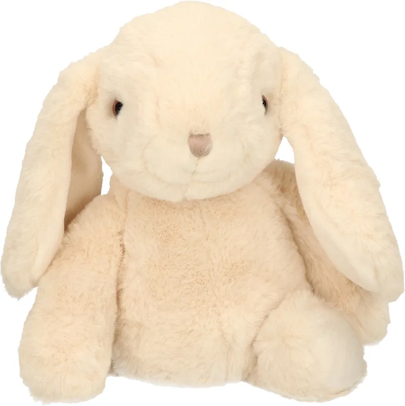 pluche konijn knuffeldier - wit - staand - 25 cm - Luxe kwaliteit knuffels från Bukowski i Kräm – produktbild